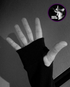 Thumb holes are very in right now.