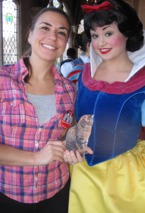 Me and Snow White. And MomFOD after only a few hours sleep. Princesses breakfast early!