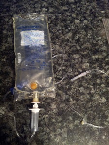 Rocky's rx fluids bag. 