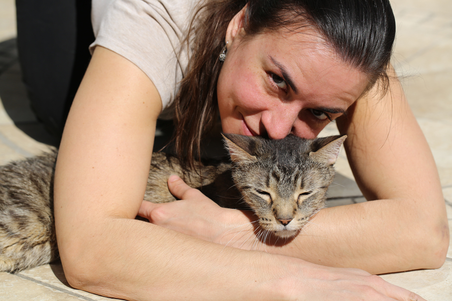 Alana and Rocky recently on one of the first sunny days of spring.