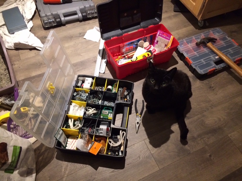 Niles doing a little work.