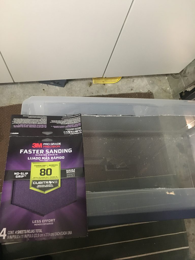 jagged edges and sand paper